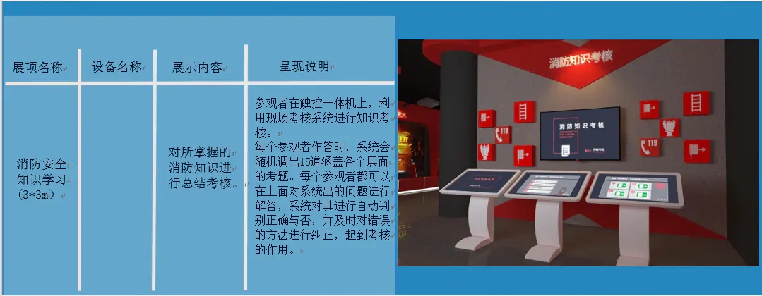 消防安全知识学习设备